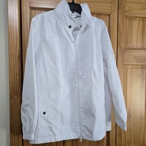 CAbi Race Windbreaker #6031 White Jacket with Hood XXL NEW